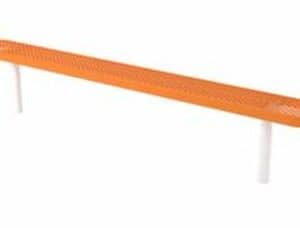 8′ UltraLeisure? Perforated Standard Bench without Back, In-Ground Mount