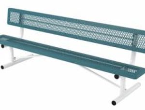 8′ Regal Standard Bench with Back, Portable