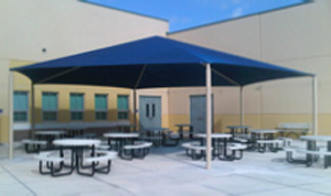 28′ 8′ Height -SURFACE MOUNT – WITH GLIDE- HEXAGON