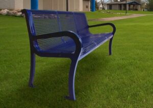 8′ LEXINGTON BENCH WITH BACK, SLAT