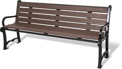 8′ Cascades SERIES BROWN RECYCLED BENCH
