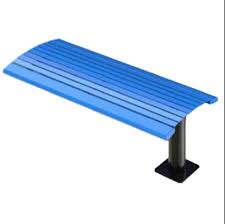 4′ Arches Steel Cantilever Bench, In-Ground Mount