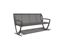 6′ Zion with Back with Side Armrests, Portable/Surface Mount