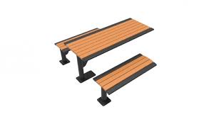 Arches CEDAR RECYCLED PLASTIC  6′ CANTILEVER TABLE, 4′ SEA