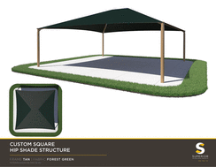26×26 8′ Height -SURFACE MOUNT – NO GLIDE- SQUARE