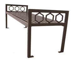 6′ Biscayne Bench without Back, Portable/Surface Mount