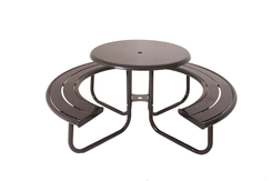 36″ Acadia Round Portable Table with Solid Top